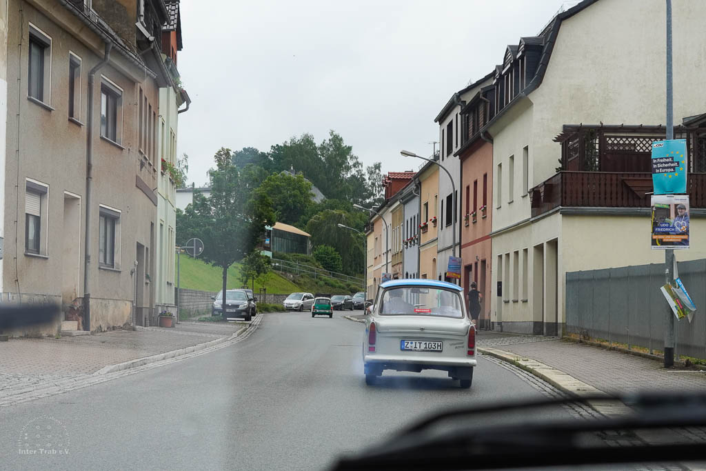 Der Trabant Hycomat im Stadtbild von Meerane