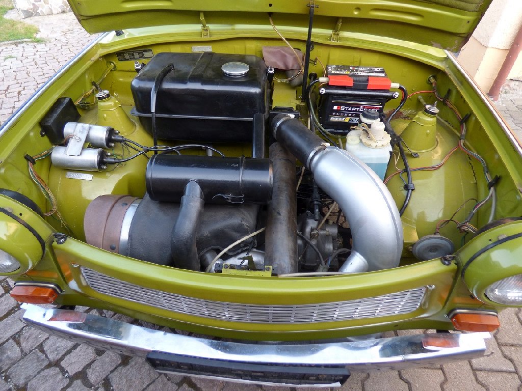 Motoransicht nach der Restaurierung.